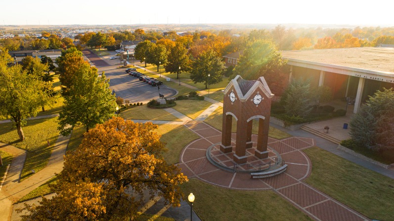 Old science building Old science building in sunset