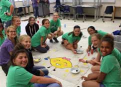 SAGE STEAM Campers painting