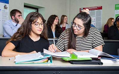 girls in classroom