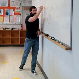 Mark Garcia at whiteboard.