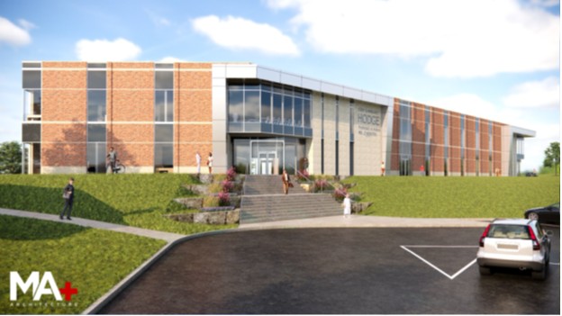 Hodge center building exterior.